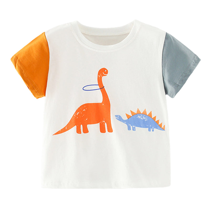 Baby Kid Boys Dinosaur Print T-Shirts Wholesale 220505513