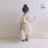 Load image into Gallery viewer, Baby Kid Girls Checked Dresses Wholesale 220505515
