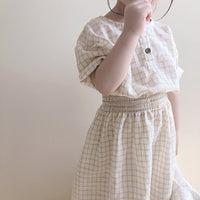 Load image into Gallery viewer, Baby Kid Girls Checked Dresses Wholesale 220505515
