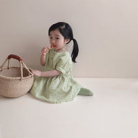 Load image into Gallery viewer, Baby Kid Girls Checked Dresses Wholesale 220505515

