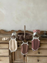 Load image into Gallery viewer, Baby Unisex Solid Color Rompers Wholesale 220505523
