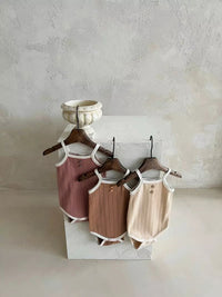 Load image into Gallery viewer, Baby Unisex Solid Color Rompers Wholesale 220505523
