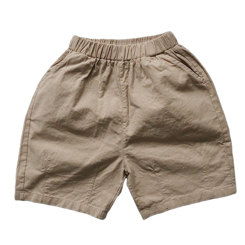 Baby Kid Unisex Solid Color Shorts Wholesale 220505531