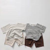 Load image into Gallery viewer, Baby Kid Unisex Striped T-Shirts Wholesale 220505532
