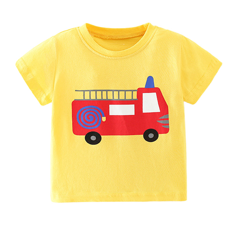 Baby Kid Boys Car Print T-Shirts Wholesale 220505549