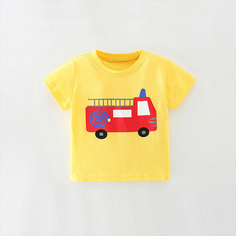 Baby Kid Boys Car Print T-Shirts Wholesale 220505549