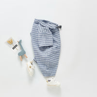 Load image into Gallery viewer, Baby Boys Checked Bow Rompers Wholesale 22050581
