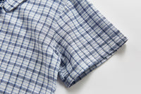 Load image into Gallery viewer, Baby Boys Checked Bow Rompers Wholesale 22050581
