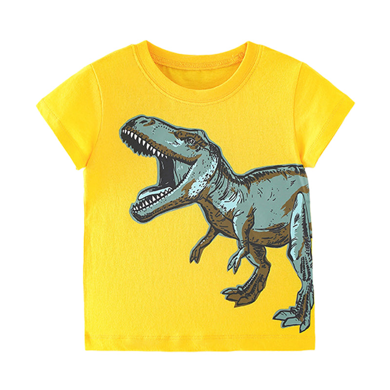 Baby Kid Boys Dinosaur Print T-Shirts Wholesale 22050596