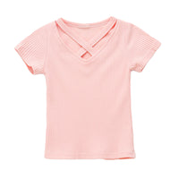Load image into Gallery viewer, Baby Kid Girls Solid Color T-Shirts Wholesale 22051003
