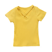 Load image into Gallery viewer, Baby Kid Girls Solid Color T-Shirts Wholesale 22051003
