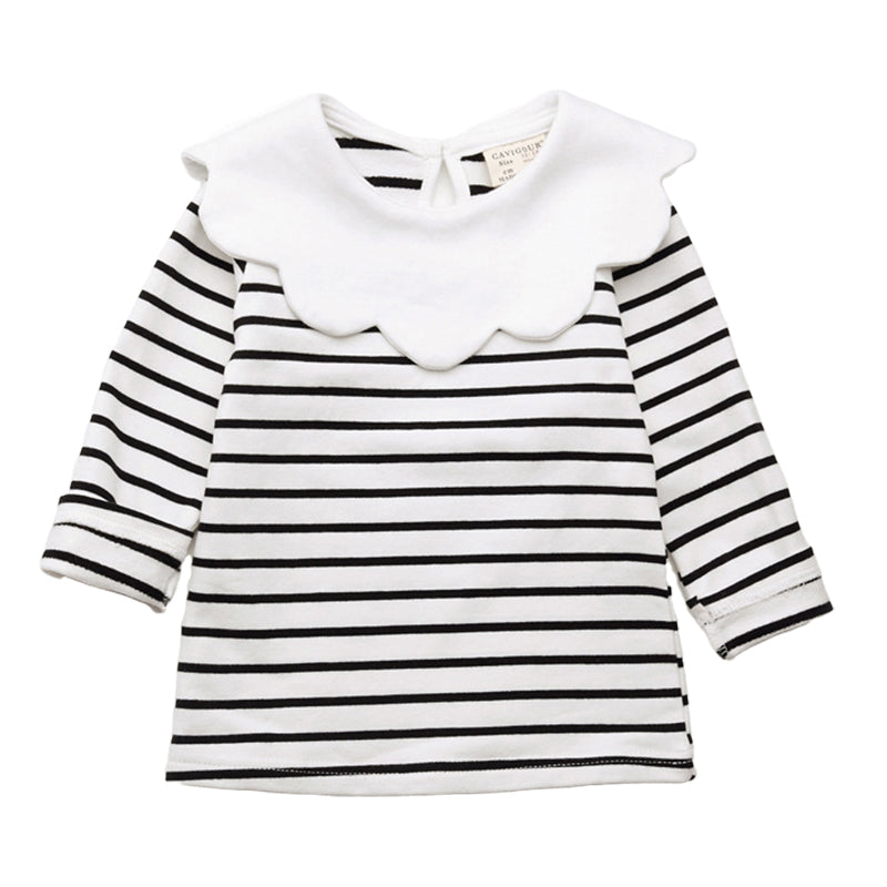 Baby Kid Girls Striped Tops Wholesale 22051006