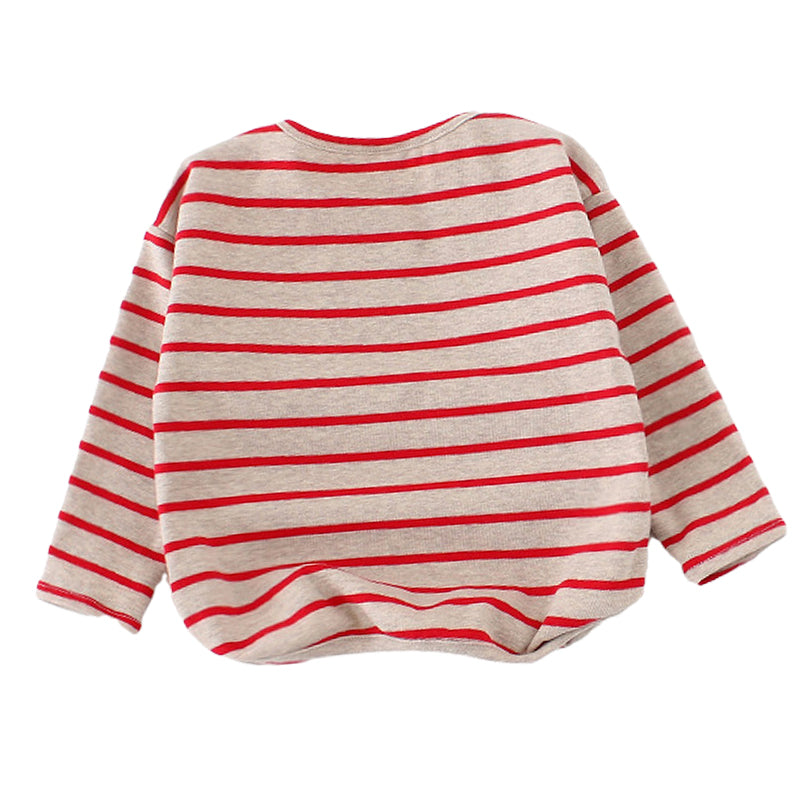 Baby Kid Girls Striped Tops Wholesale 22051008