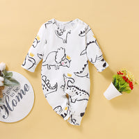 Load image into Gallery viewer, Baby Girls Animals Cartoon Print Jumpsuits Wholesale 220510101
