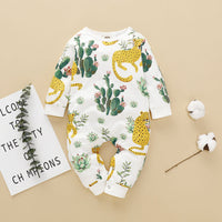 Load image into Gallery viewer, Baby Girls Animals Plant Print Jumpsuits Wholesale 220510103
