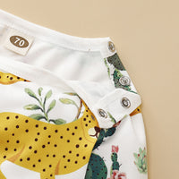 Load image into Gallery viewer, Baby Girls Animals Plant Print Jumpsuits Wholesale 220510103

