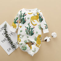 Load image into Gallery viewer, Baby Girls Animals Plant Print Jumpsuits Wholesale 220510103

