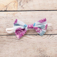Load image into Gallery viewer, Baby Girls Flower Print Rompers And Bow Accessories Headwear Wholesale 220510106
