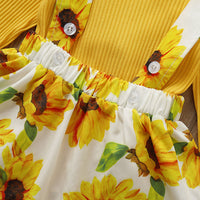 Load image into Gallery viewer, 2 Pieces Set Baby Girls Solid Color Print Rompers And Flower Skirts Wholesale 220510107
