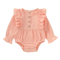Load image into Gallery viewer, Baby Girls Solid Color Rompers Wholesale 220510108
