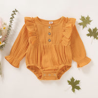 Load image into Gallery viewer, Baby Girls Solid Color Rompers Wholesale 220510108
