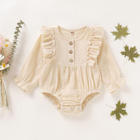 Load image into Gallery viewer, Baby Girls Solid Color Rompers Wholesale 220510108
