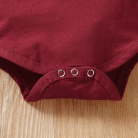 Load image into Gallery viewer, 3 Pieces Set Baby Girls Letters Print Rompers And Flower Shorts And Bow Headwear Wholesale 220510113
