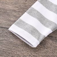 Load image into Gallery viewer, 2 Pieces Set Baby Boys Striped Print Rompers And Camo Pants Wholesale 220510116
