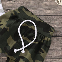 Load image into Gallery viewer, 2 Pieces Set Baby Boys Striped Print Rompers And Camo Pants Wholesale 220510116
