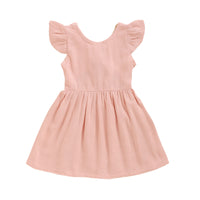 Load image into Gallery viewer, Baby Kid Girls Solid Color Dresses Wholesale 220510119
