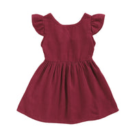 Load image into Gallery viewer, Baby Kid Girls Solid Color Dresses Wholesale 220510119
