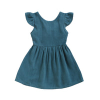 Load image into Gallery viewer, Baby Kid Girls Solid Color Dresses Wholesale 220510119

