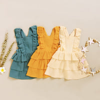 Load image into Gallery viewer, Baby Kid Girls Solid Color Dresses Wholesale 220510120
