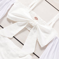 Load image into Gallery viewer, 2 Pieces Set Baby Kid Girls Solid Color Bow Tank Tops And Skirts Wholesale 220510121
