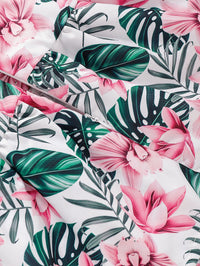 Load image into Gallery viewer, 2 Pieces Set Baby Kid Girls Flower Bow Print Tops And Solid Color Shorts Wholesale 220510122
