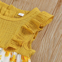 Load image into Gallery viewer, Baby Girls Color-blocking Flower Rompers Wholesale 220510126
