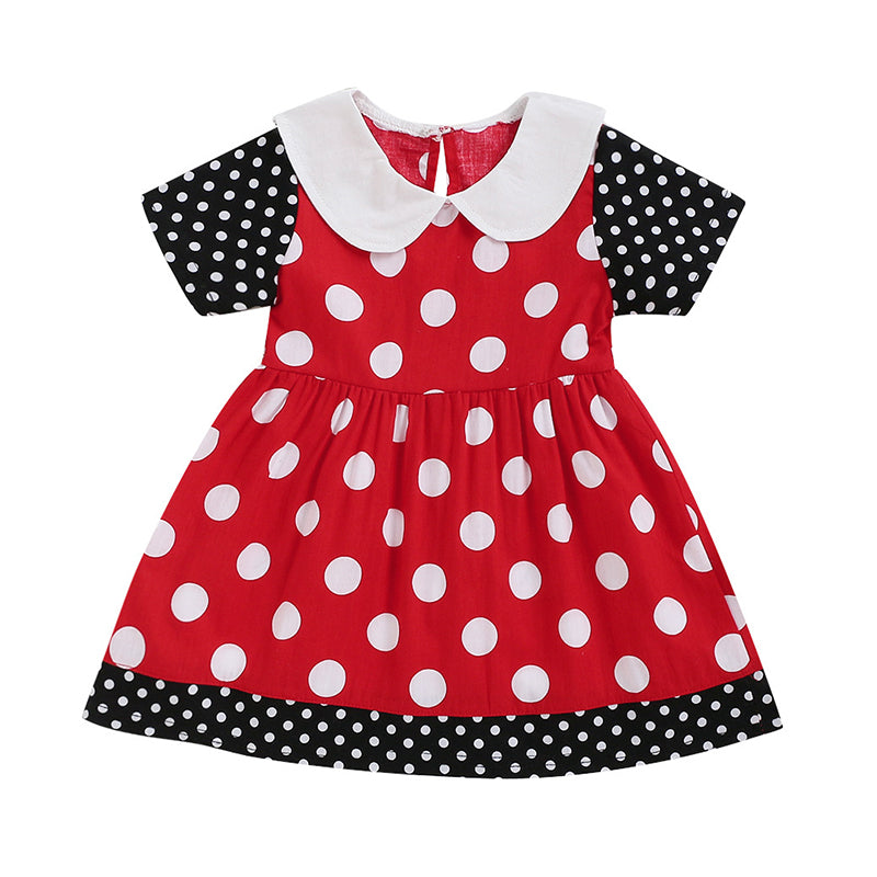 Baby Kid Girls Polka dots Dresses Wholesale 220510127