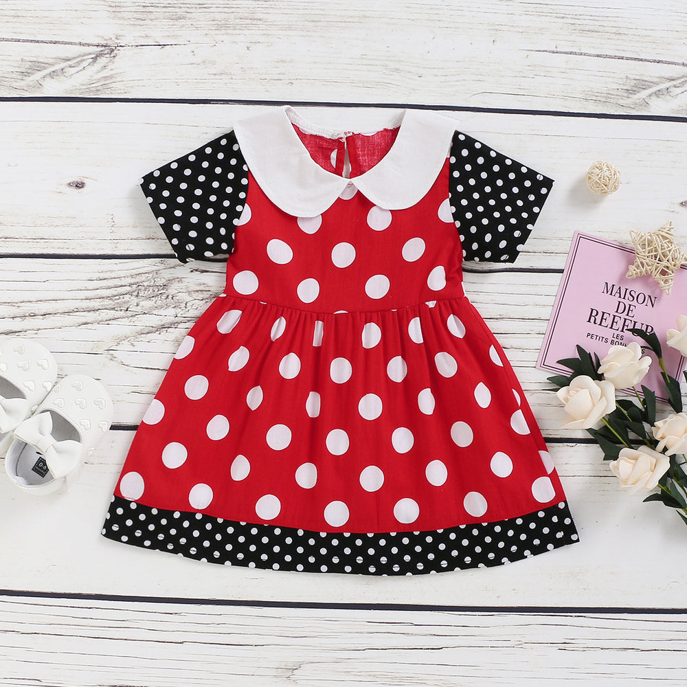 Baby Kid Girls Polka dots Dresses Wholesale 220510127