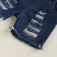 Load image into Gallery viewer, 3 Pieces Set Baby Kid Girls Leopard T-Shirts Ripped Shorts And Bow Headwear Wholesale 220510128
