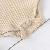 Load image into Gallery viewer, 2 Pieces Set Baby Girls Solid Color Muslin&amp;Ribbed Rompers And Skirts Wholesale 220510136
