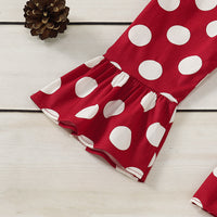 Load image into Gallery viewer, 2 Pieces Set Baby Girls Polka dots Print Pants And Solid Color Tops Wholesale 220510137

