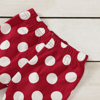 Load image into Gallery viewer, 2 Pieces Set Baby Girls Polka dots Print Pants And Solid Color Tops Wholesale 220510137
