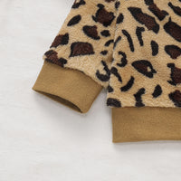 Load image into Gallery viewer, 2 Pieces Set Baby Kid Girls Leopard Print Tops And Pants Wholesale 220510142
