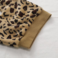 Load image into Gallery viewer, 2 Pieces Set Baby Kid Girls Leopard Print Tops And Pants Wholesale 220510142
