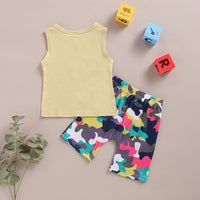 Load image into Gallery viewer, 2 Pieces Set Baby Boys Animals Cartoon Print Tank Tops And Camo Shorts Wholesale 220510144
