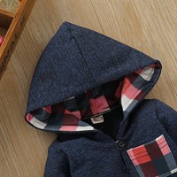 Load image into Gallery viewer, 2 Pieces Set Baby Kid Girls Flower Checked Print Tops And Pants Wholesale 220510145
