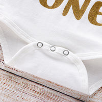 Load image into Gallery viewer, 2 Pieces Set Baby Girls Letters Print Rompers And Polka dots Skirts Wholesale 220510149
