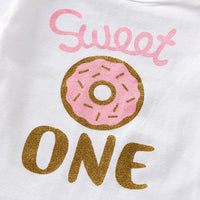 Load image into Gallery viewer, 2 Pieces Set Baby Girls Letters Print Rompers And Polka dots Skirts Wholesale 220510149
