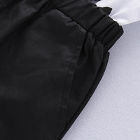 Load image into Gallery viewer, 2 Pieces Set Baby Boys Dressy Bow Print Rompers And Solid Color Shorts Wholesale 220510156
