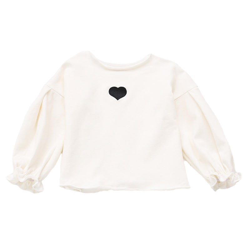 Baby Kid Girls Love heart Embroidered Valentine's Day Tops Wholesale 22051016